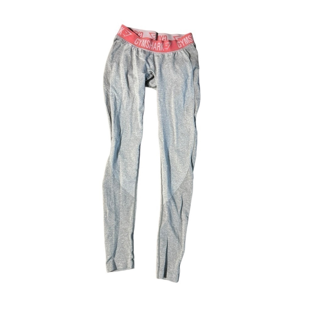 Gymshark XS/S Flex Women’s Leggings Light Gray Pink Supportive Shaping Cross Fit